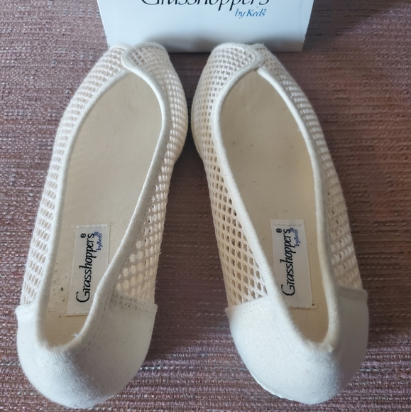 Shoes grasshoppers by keds , 7M, Lilac beige,original box, vintage, espadrilles - Picture 2 of 6